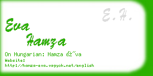 eva hamza business card